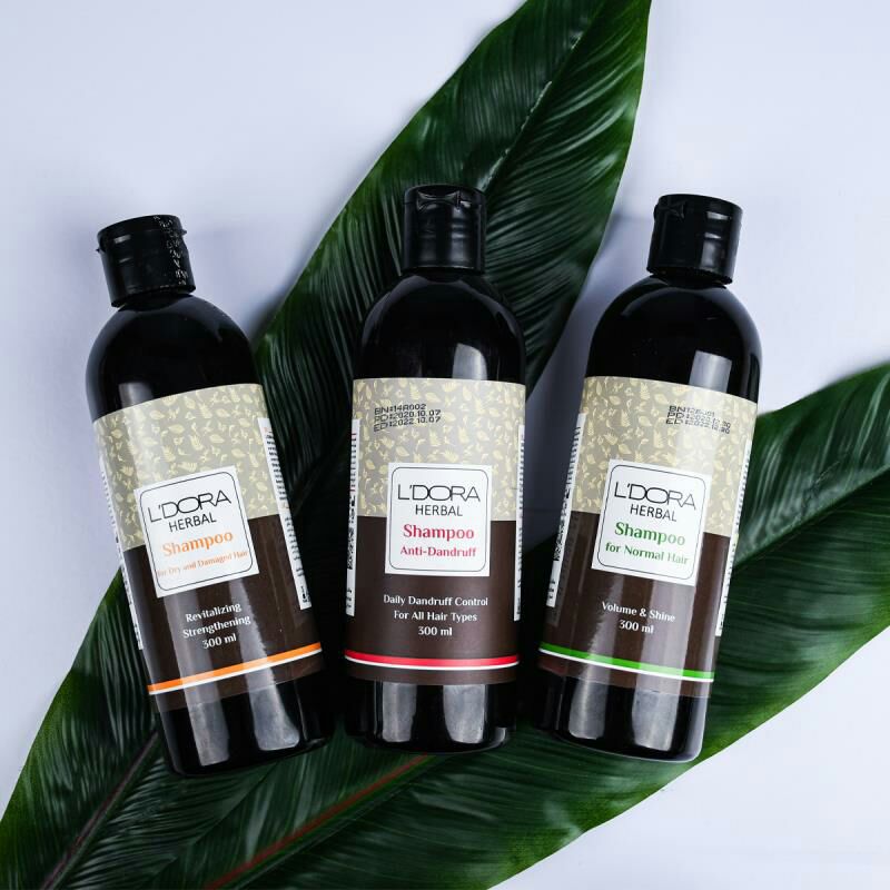۳ نوع شامپو گیاهی لدورا😍