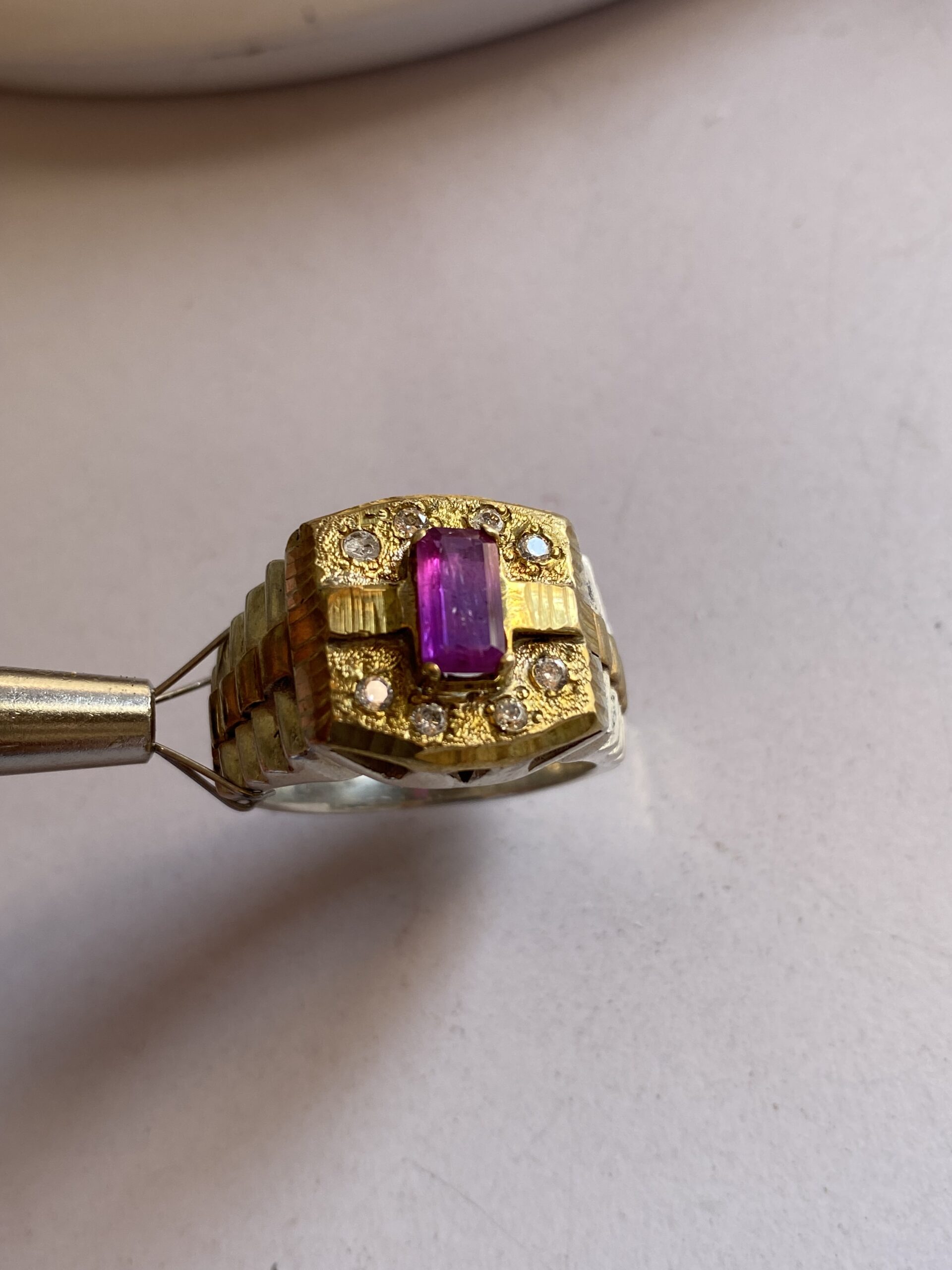 انگشتر نقره مردانه با یاقوت. جکدلک افغانستان بهتری