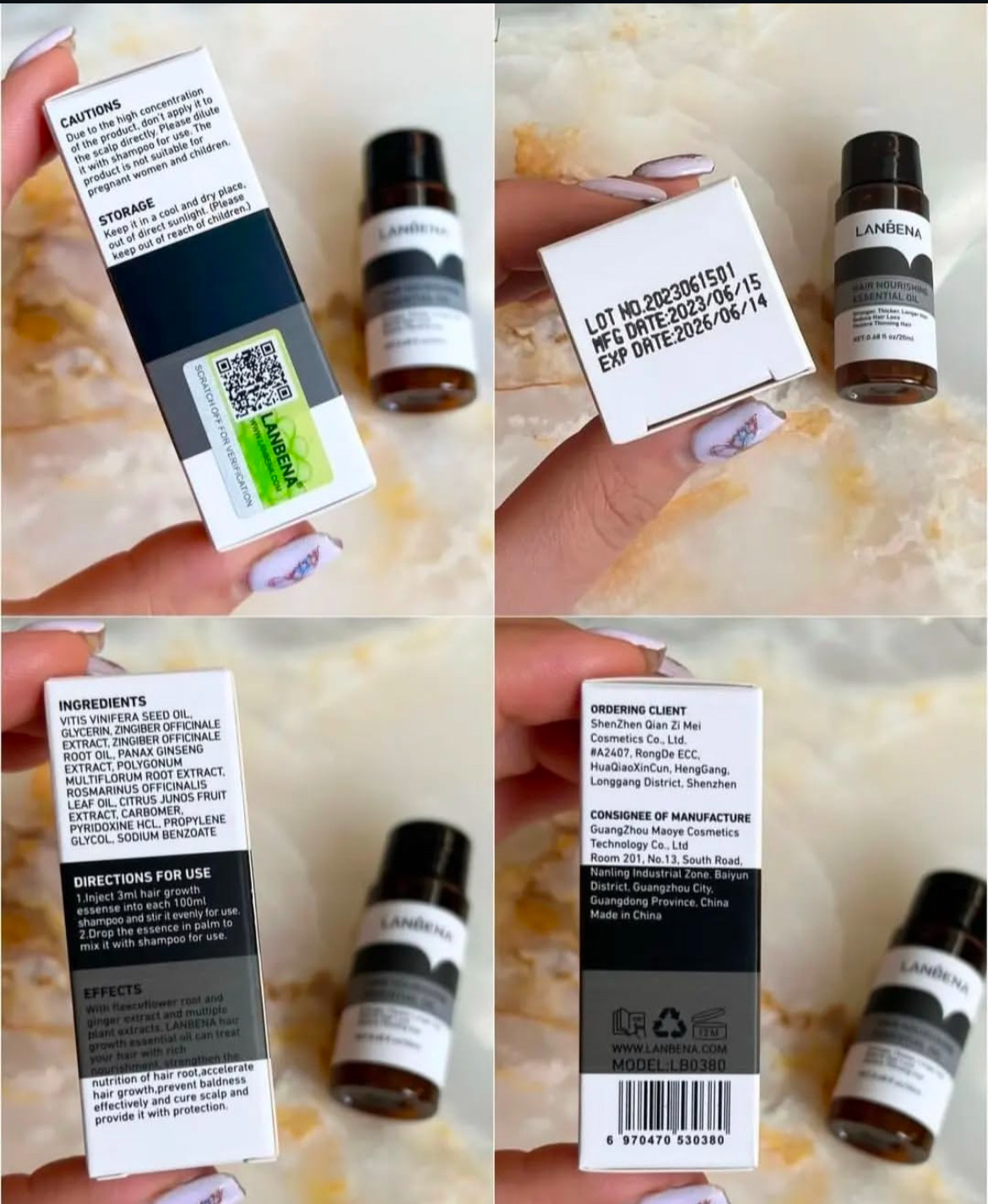 محلول تقویت موی لانبنا