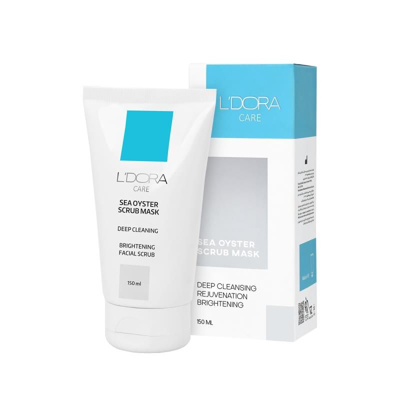 ماسک اسکراب حاوی عصاره صدف دریایی لدورا 150 میلی ل