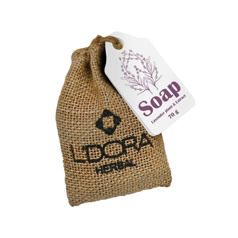 صابون گیاهی حاوی عصاره و گیاه اسطوخودوس لدورا هربا