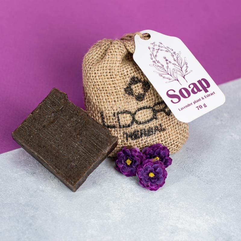 صابون گیاهی حاوی عصاره و گیاه اسطوخودوس لدورا هربا