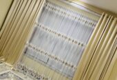 دو رنگ پرده پوش توشک و بالشت