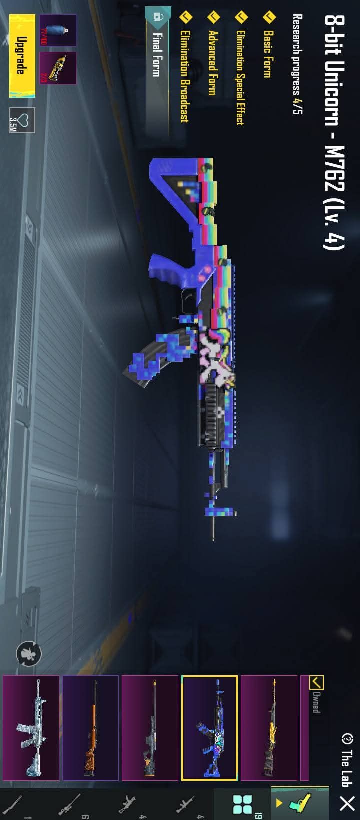 اکونت پاپجی لیول ۷۸ دارای ۱۰ سلاح اپگریتی