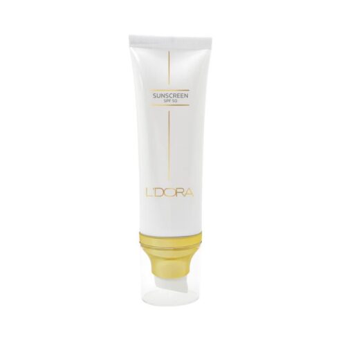 کرم ضدآفتاب SPF50 بی رنگ مناسب انواع پوست لدورا کر