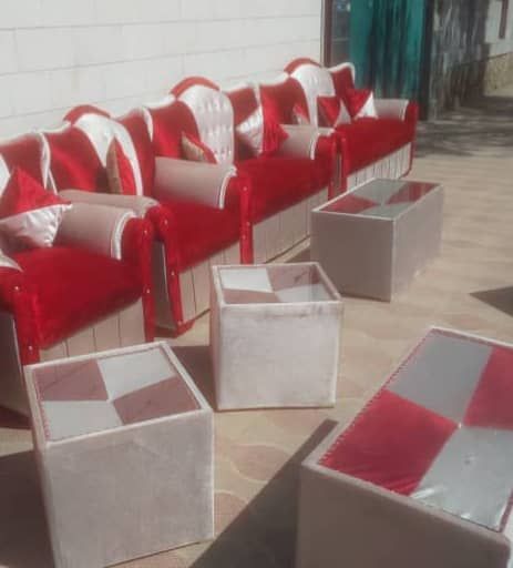 سیت 7نفره تاج دار رنگ جگری