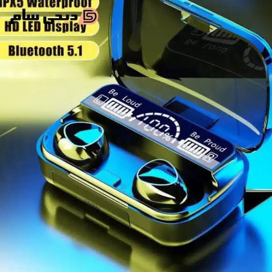 بلوتوث ورژن 5.3 دارای کیس پاوربانک دکمه های لمسی ز