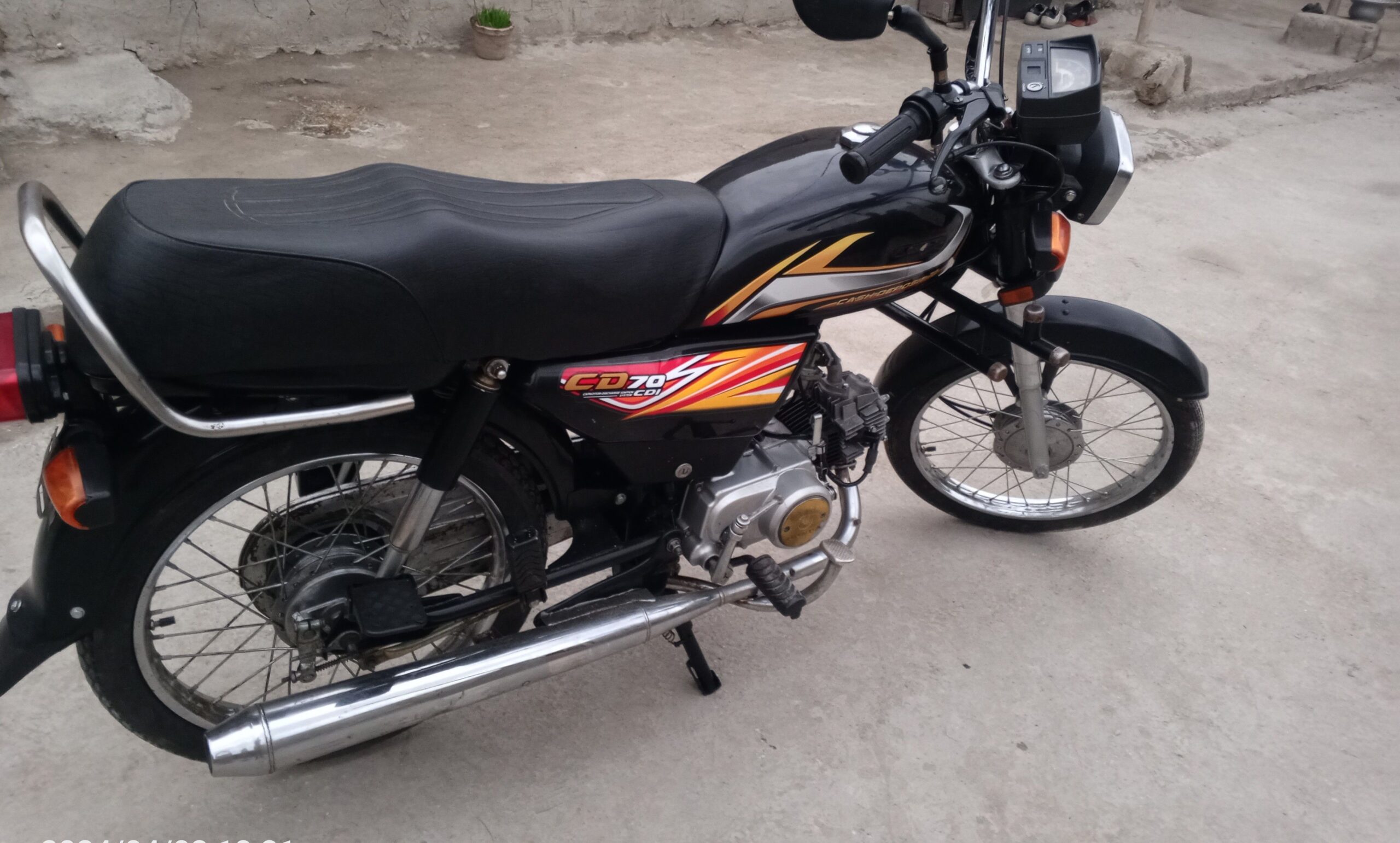 مودل هوندا ۲۰۲۱ رنگ سیاه ۷۰ سی سی نمبر پلیت کابل