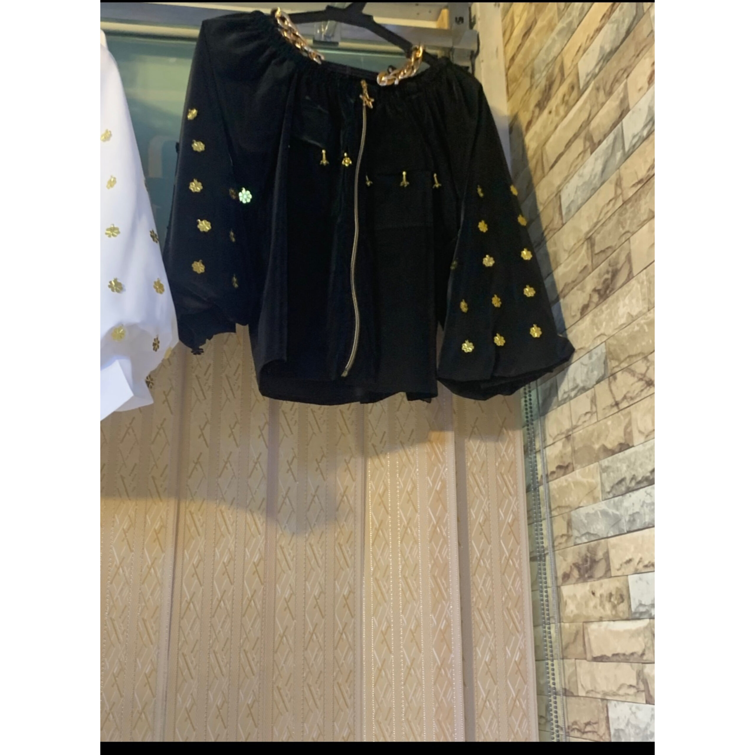 ست دامن ،بلوز زیپ‌دار آستین‌پفی دخترانه 👸