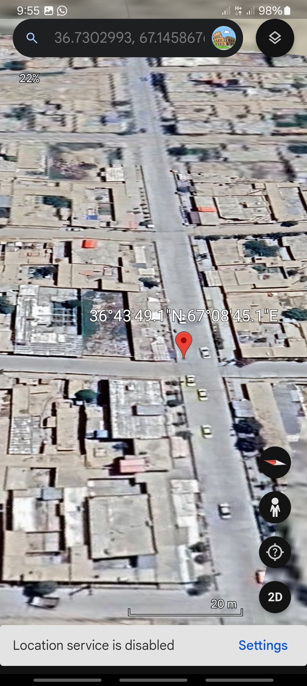 زمین با ۱۱ دانه دوکان پیش سرک عمومی