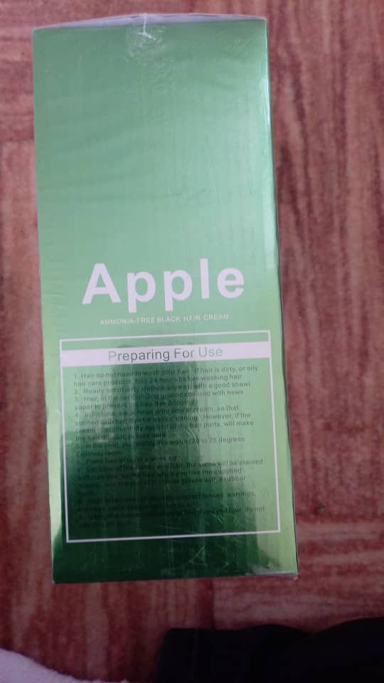 رنگ کننده موی Appleبه شکل شامپو