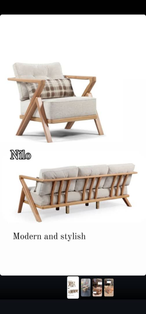 مبل ترکی دسته چوبی شیک ولاکچری