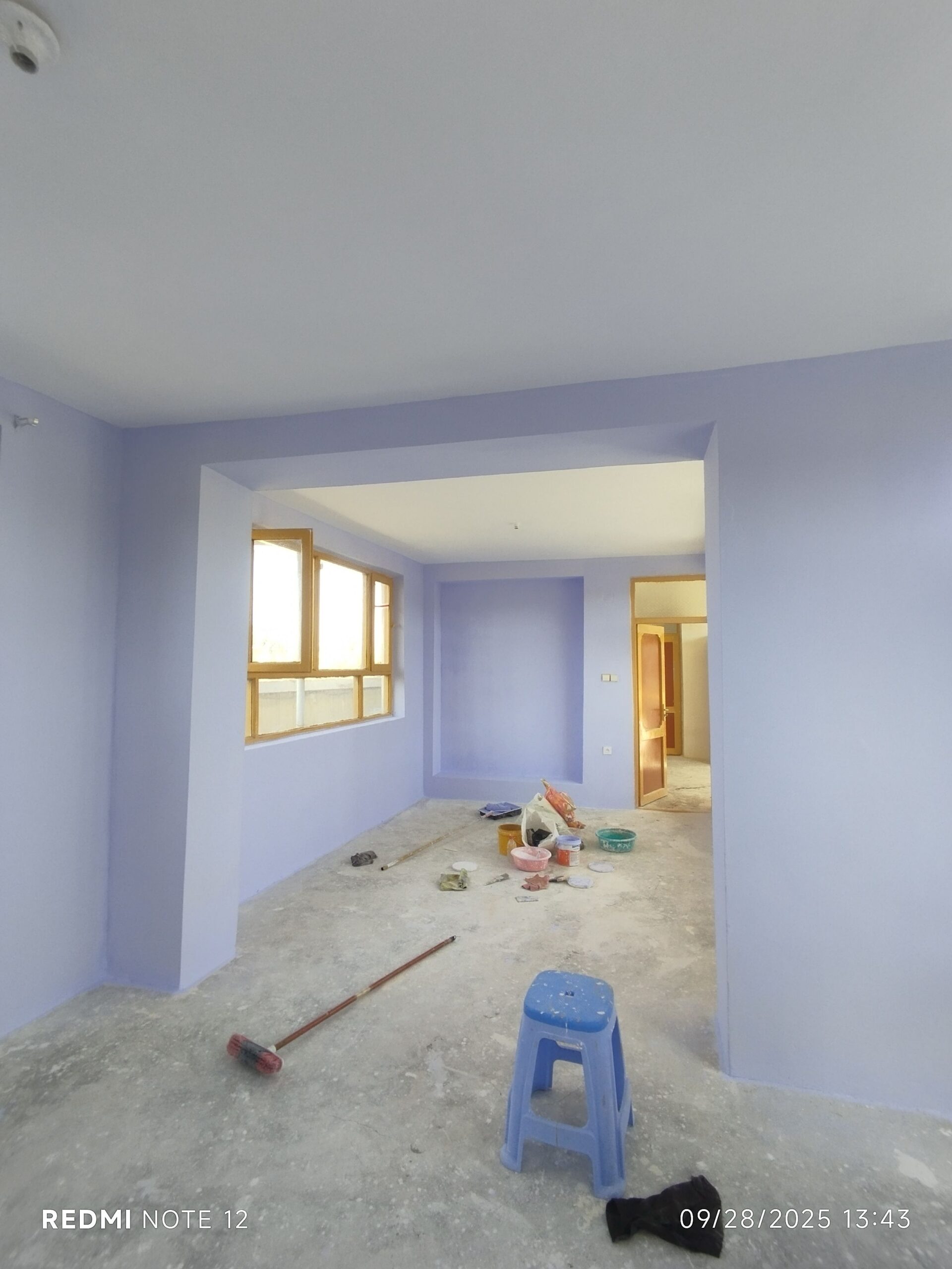 رنگ کاری ساختمان همیشه بهار