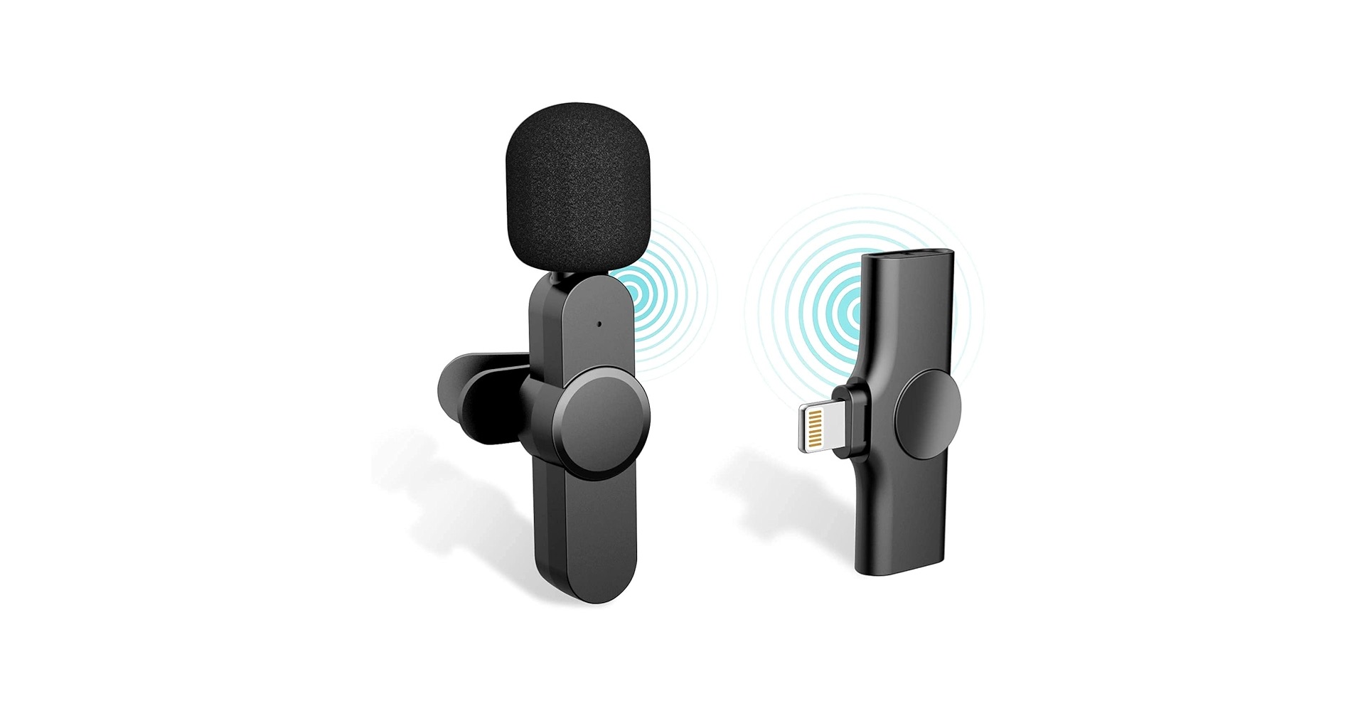 میکروفون دوتایی وایرلس برای آیفون دارای صدای شفاف