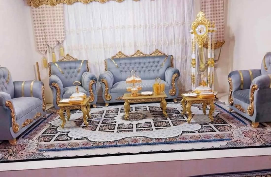 طرح و دیزاین تخت پرده و مبل فرنیچر راحت