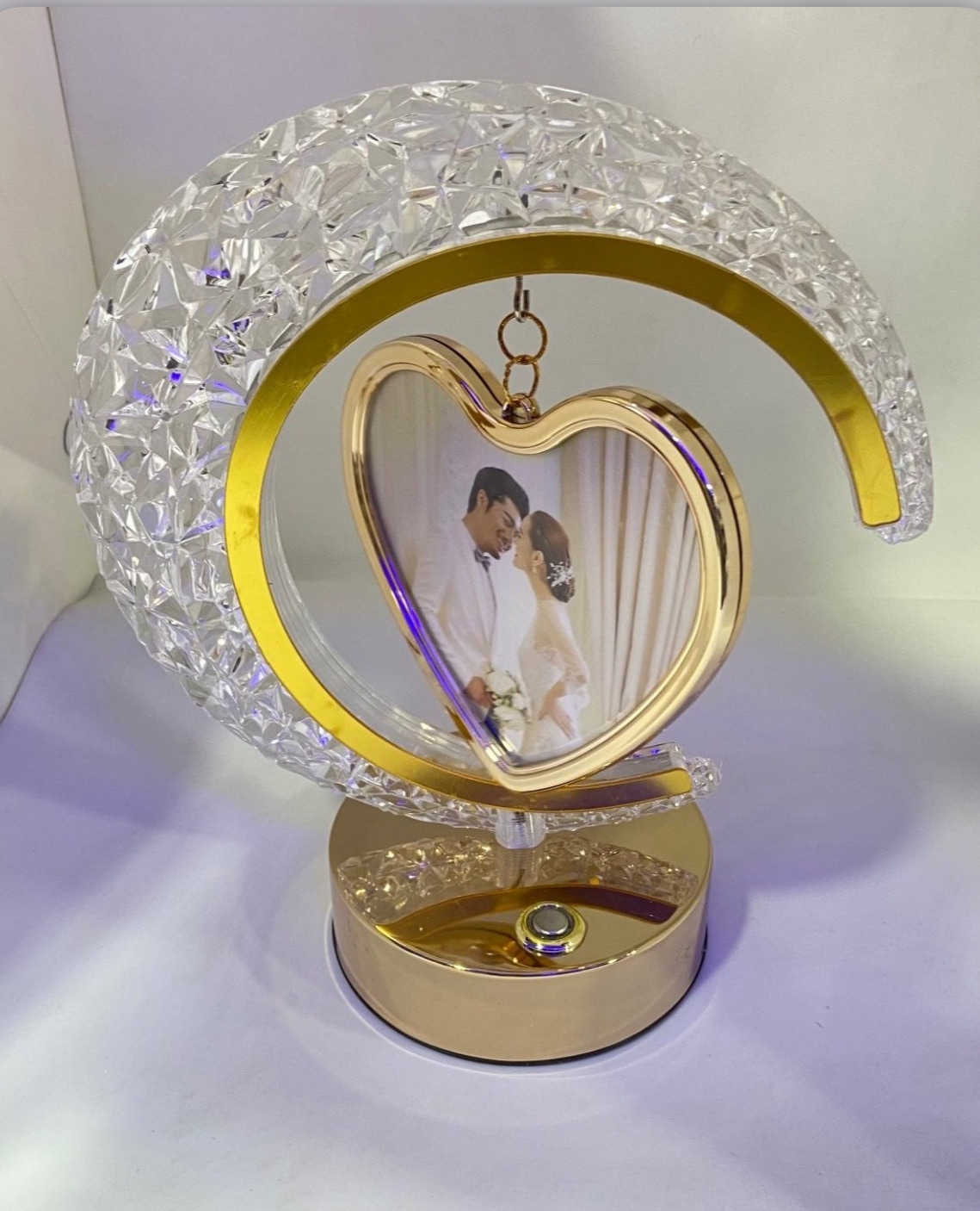 چراغ خواب دیکوری با قاب عکس قلب