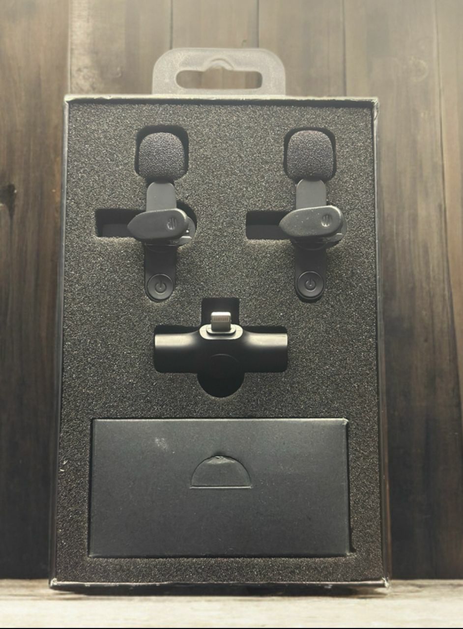 میکروفون دوتایی وایرلس برای آیفون دارای صدای شفاف