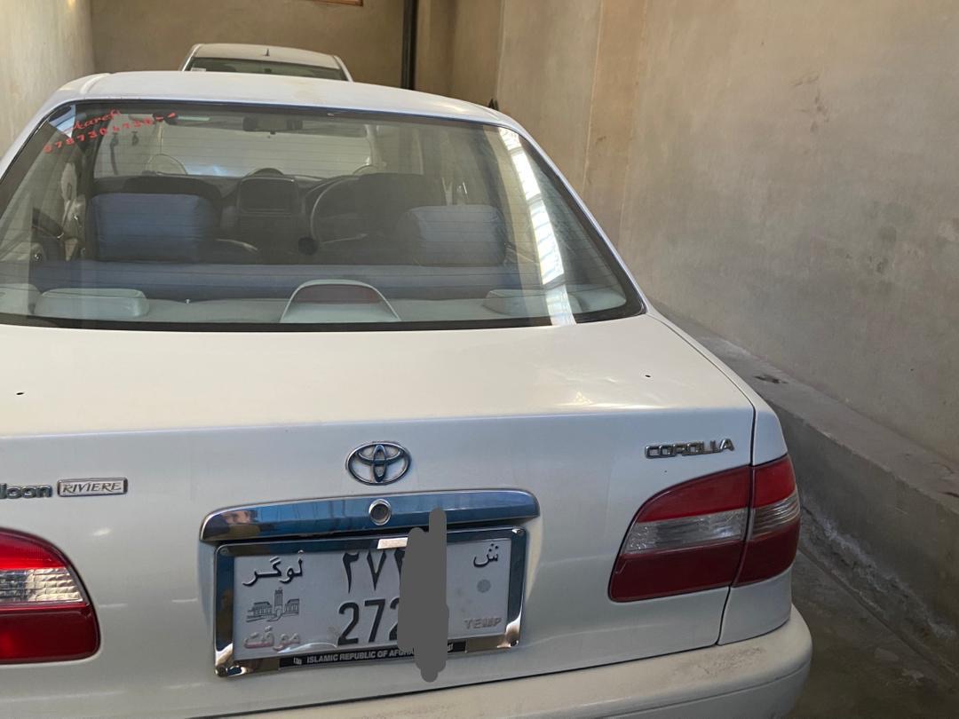 موتر شیپ خوستی تویوتا کرولا تو چاپانی مودل ۹۹ بلیت
