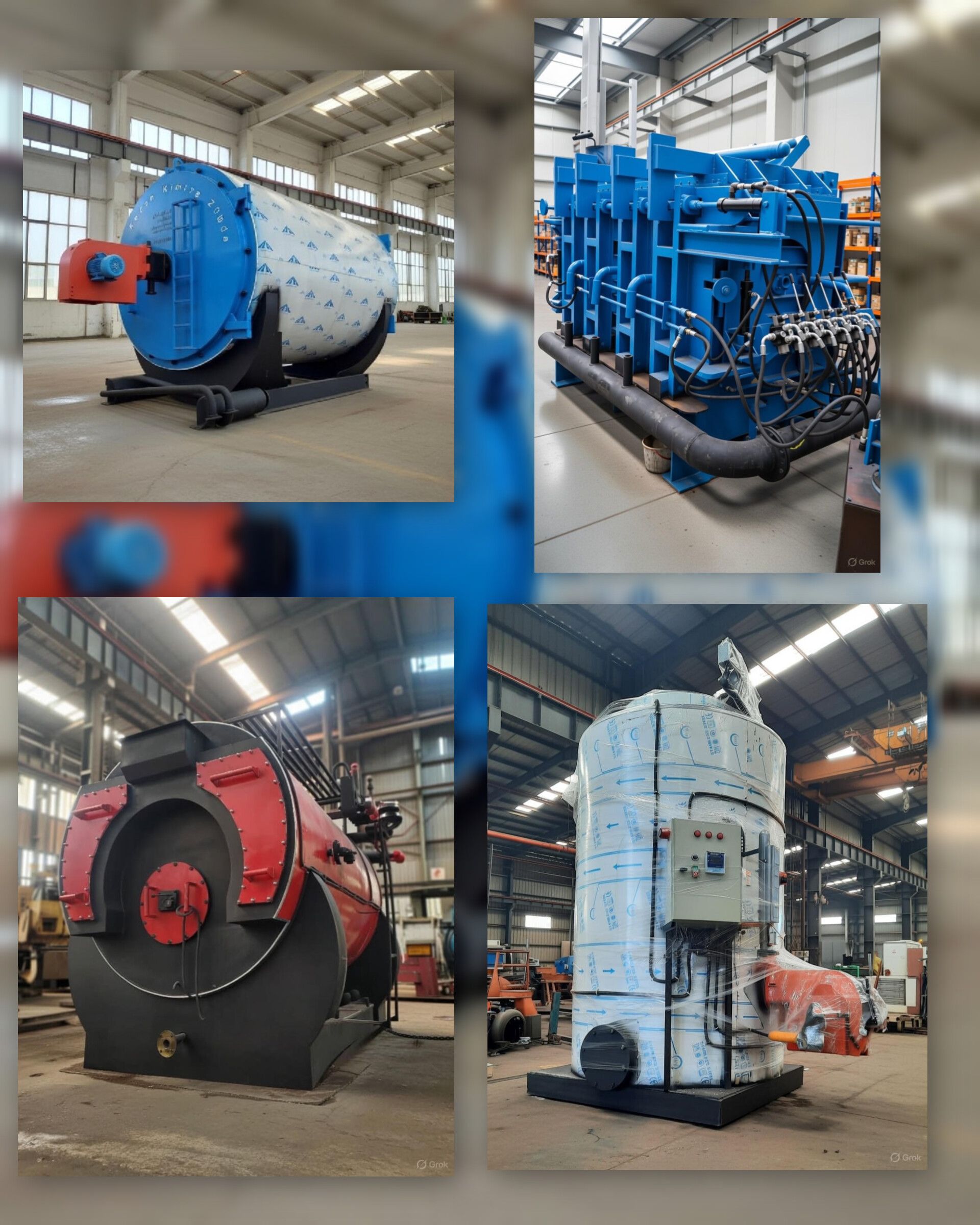 انواع دیگ بخار و دستگاه های صنعتی