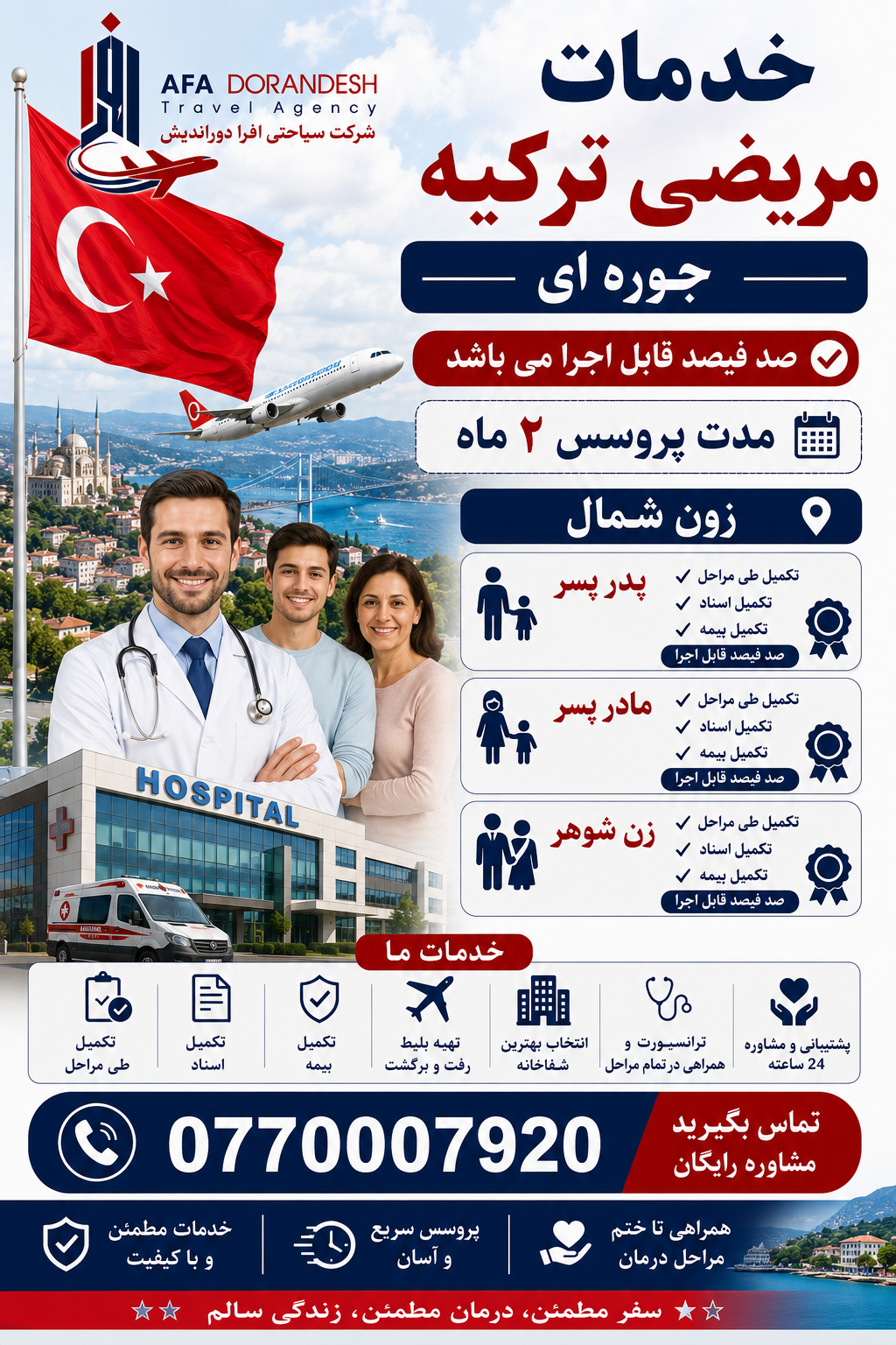 ویزه مریضی ترکیه