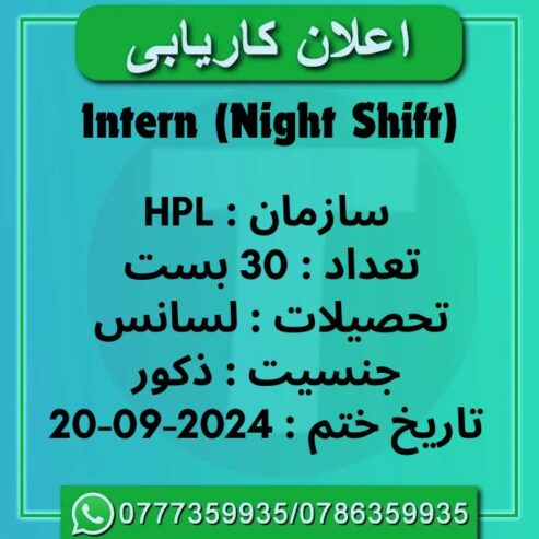 اعلان کاریابی
نهاد HPL به 30تن کارمند در بخش Business Development Intern (Nigh…